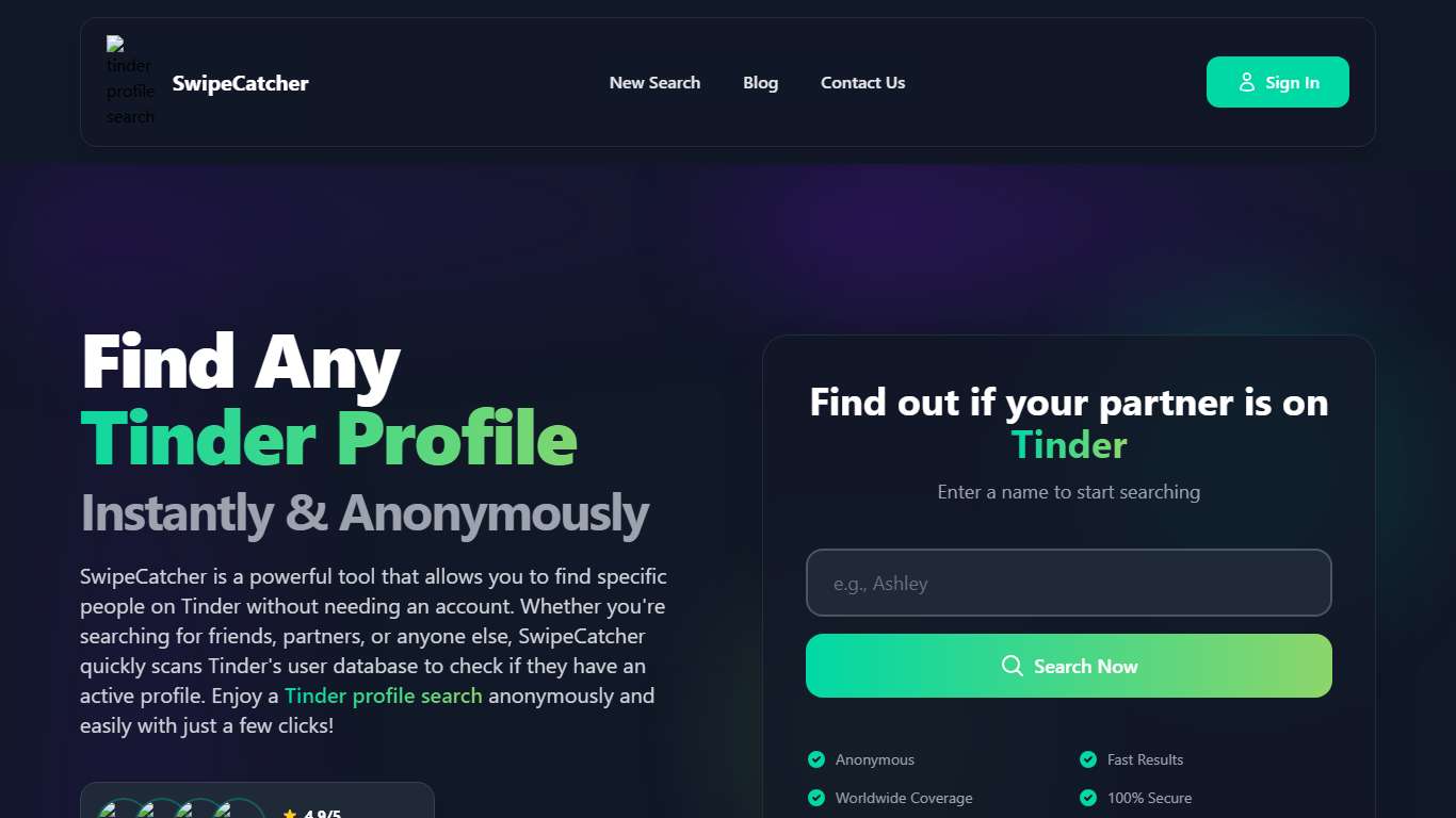 Tinder Profile Search | Powerful Tinder Profile Search Engine | SwipeCatcher